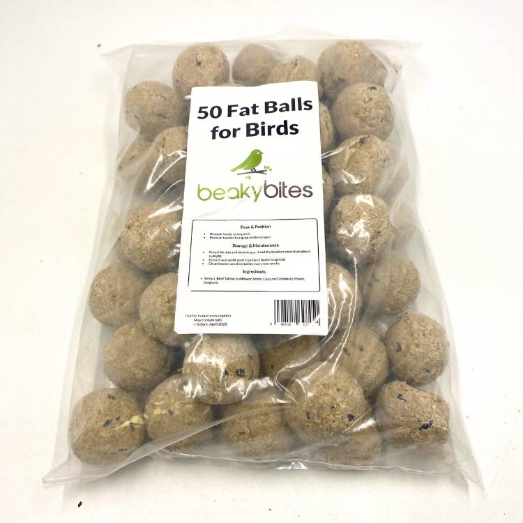 BeakyBites 50 Fat Balls for Wild Birds